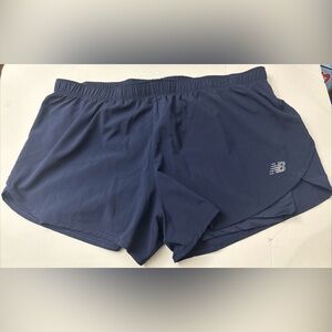 New Balance Lined Running Shorts Womens XL Navy Gym Workout